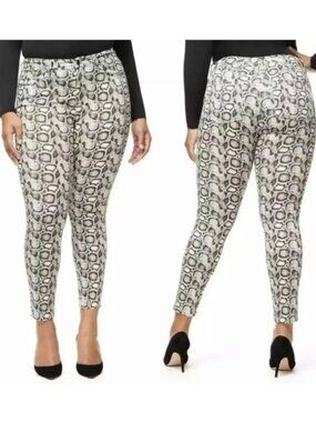 Good American Skinny Jeans Plus Size 22 Snakeskin Good Waist Stretch Mobwife